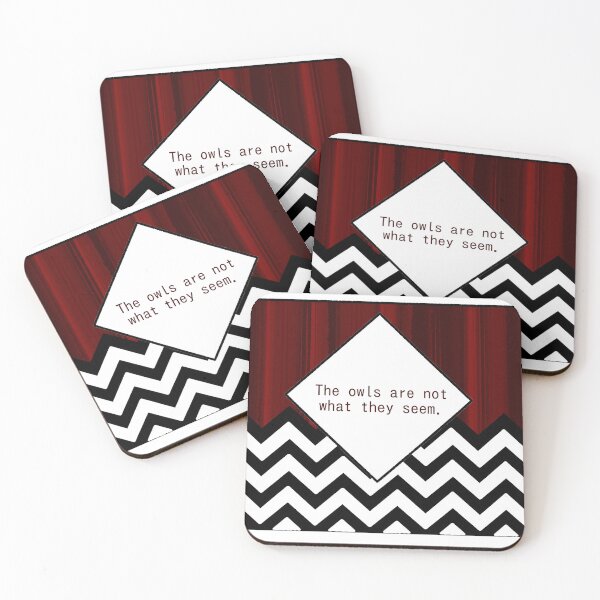 Item preview,  Twin peaks black lodge "the owls are not what they seem" designed and sold by pinkybat.