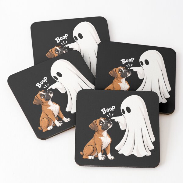 Item preview, Funny Ghost Boxer Dog Boop Halloween Design Mom Dad designed and sold by rafaeltto.