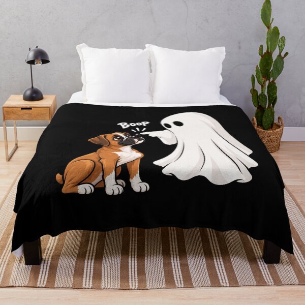 Item preview, Funny Ghost Boxer Dog Boop Halloween Design Mom Dad designed and sold by rafaeltto.