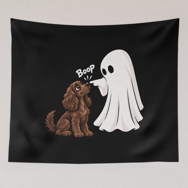 Item preview, Funny Ghost Boykin Spaniel Dog Boop Halloween Design Mom Dad designed and sold by rafaeltto.