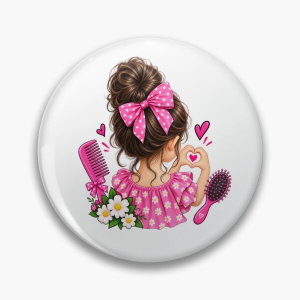 Item preview, Cute Girl Pink Bow Hair Accessories designed and sold by Artbysarmina.