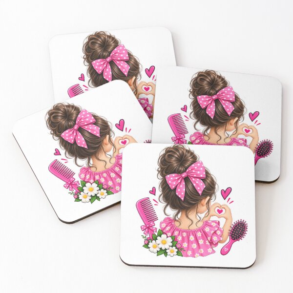 Item preview, Cute Girl Pink Bow Hair Accessories designed and sold by Artbysarmina.