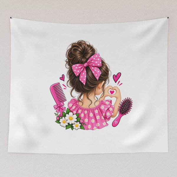 Item preview, Cute Girl Pink Bow Hair Accessories designed and sold by Artbysarmina.