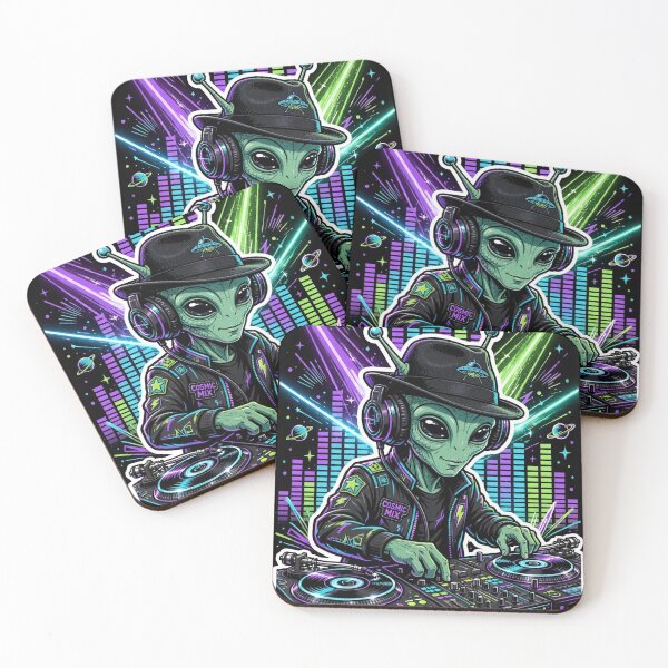 Item preview, Alien DJ Turntables Art designed and sold by Gangster-Design.
