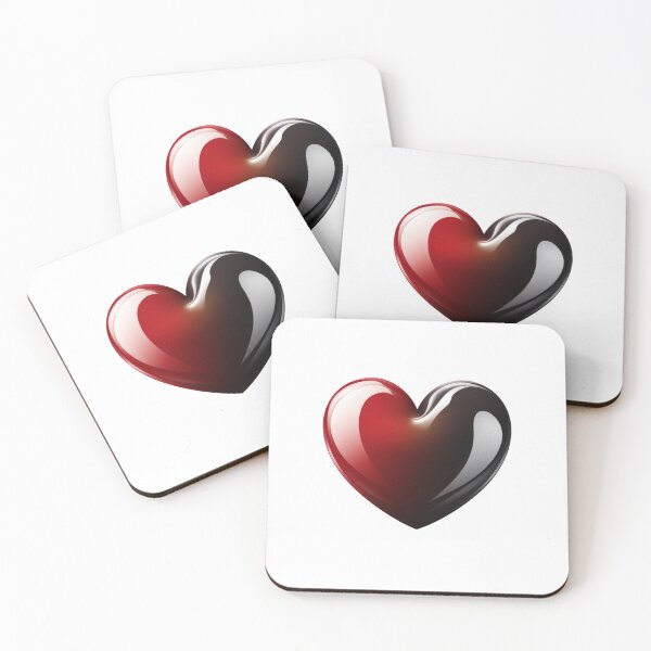 Item preview, Red and black heart logo designed and sold by MiraCleAI.
