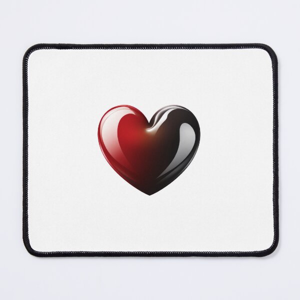 Item preview, Red and black heart logo designed and sold by MiraCleAI.