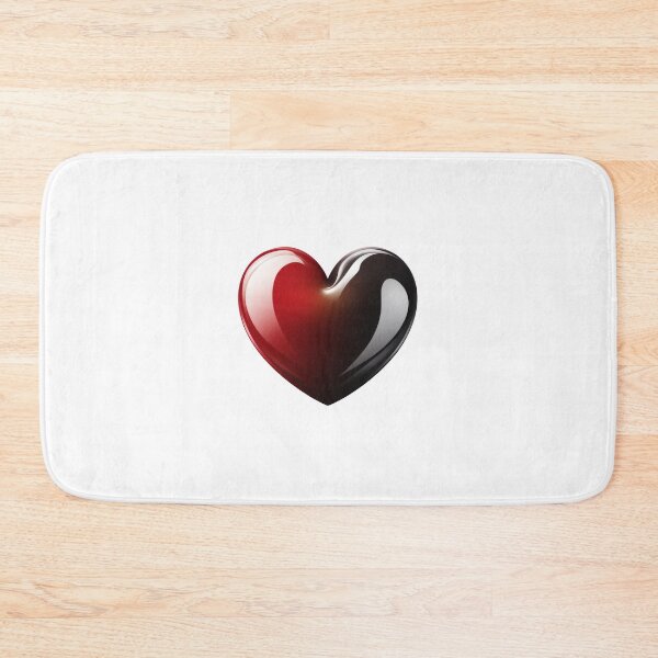 Item preview, Logotipo de corazón rojo y negro designed and sold by MiraCleAI.
