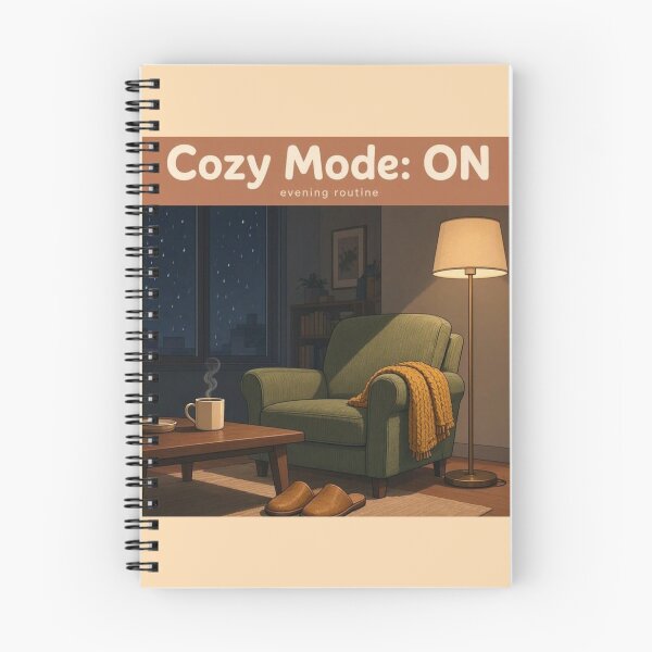 Item preview, Cozy Mode: ON – Cute Fall & Autumn Cozy Vibes Hoodie, Sweatshirt & T-Shirt Design designed and sold by Everleaf Studio.