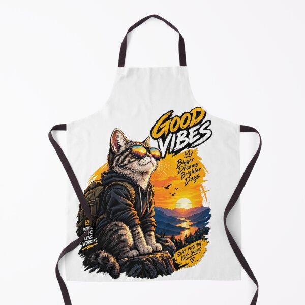 Item preview, Inspirational Cat T-Shirt – Good Vibes, Big Dreams, Brighter Days designed and sold by Weze2007.