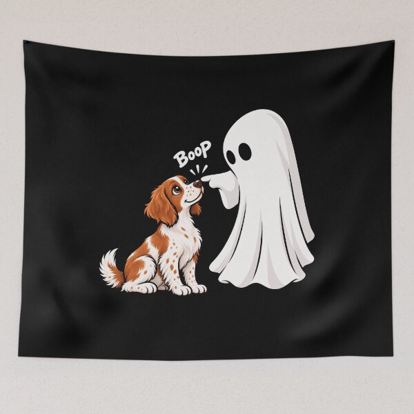 Item preview, Funny Ghost Brittany Dog Boop Halloween Design Mom Dad designed and sold by rafaeltto.