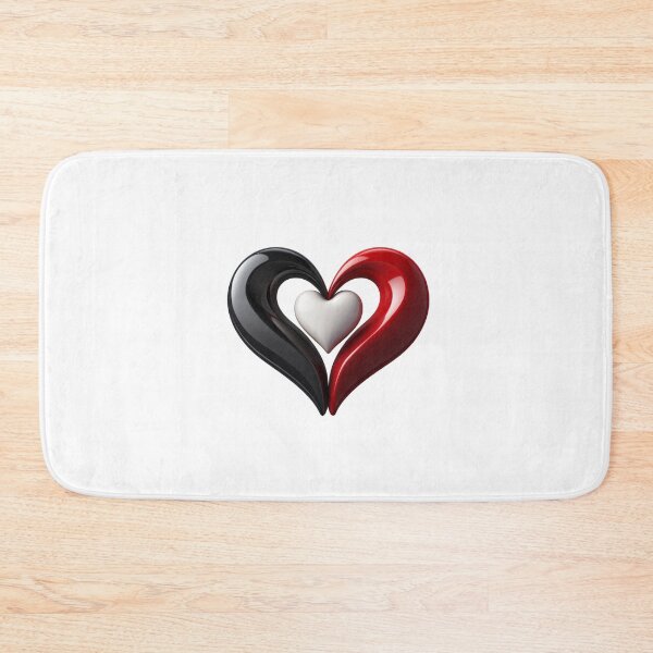 Item preview, Logotipo de corazón rojo y negro designed and sold by MiraCleAI.