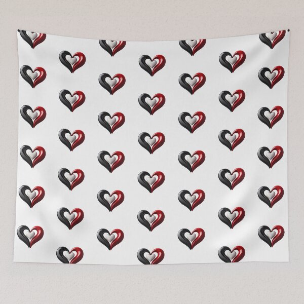 Item preview, Red and black heart logo designed and sold by MiraCleAI.