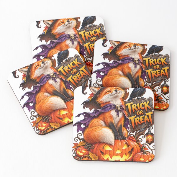 Item preview, Cute Witch Fox Trick or Treat Halloween T-Shirt Design designed and sold by KIDEnia.
