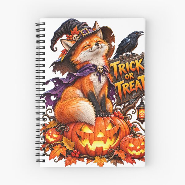 Item preview, Cute Witch Fox Trick or Treat Halloween T-Shirt Design designed and sold by KIDEnia.