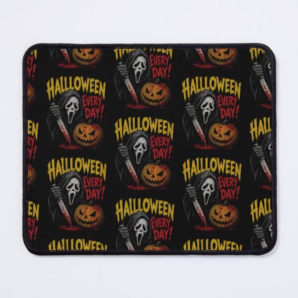 Item preview, Halloween Every Day Creepy Slasher Mask Bloody Knife Pumpkin Horror Vintage Art designed and sold by AnimeSH9.