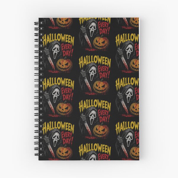 Item preview, Halloween Every Day Creepy Slasher Mask Bloody Knife Pumpkin Horror Vintage Art designed and sold by AnimeSH9.