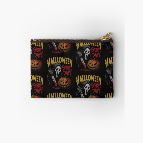 Item preview, Halloween Every Day Creepy Slasher Mask Bloody Knife Pumpkin Horror Vintage Art designed and sold by AnimeSH9.