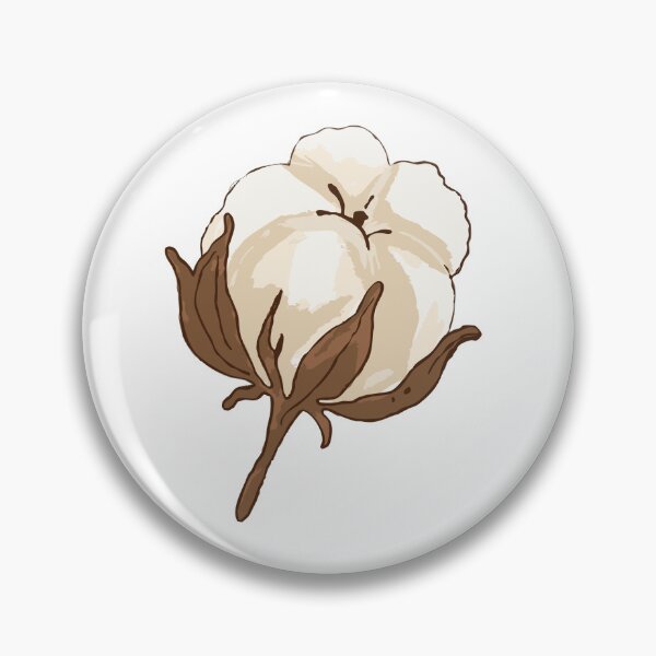 Item preview, Cotton Boll Cream Winter Botanicals Illustration designed and sold by sdcreations210.