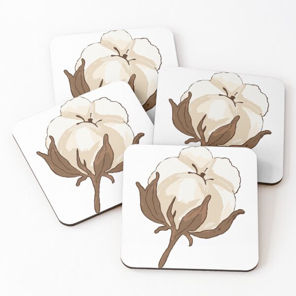 Item preview, Cotton Boll Cream Winter Botanicals Illustration designed and sold by sdcreations210.