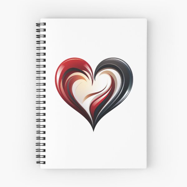 Item preview, Red and black heart logo designed and sold by MiraCleAI.