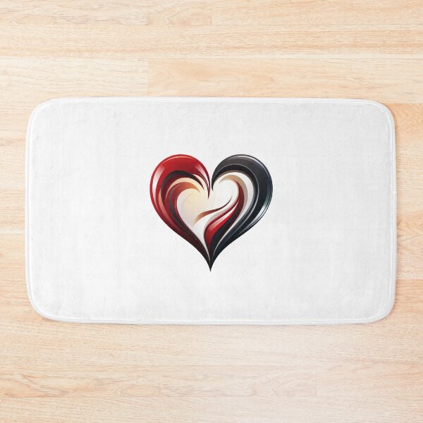 Item preview, Logotipo de corazón rojo y negro designed and sold by MiraCleAI.