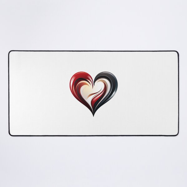 Item preview, Red and black heart logo designed and sold by MiraCleAI.