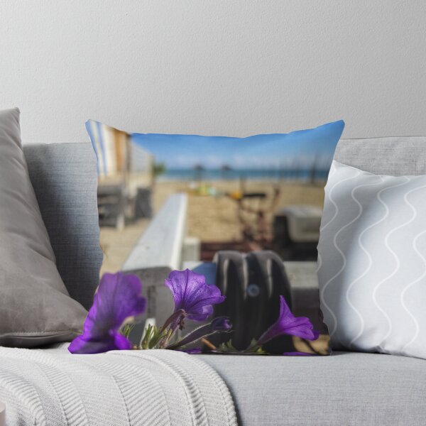 Item preview, Purple Petunias Sunlit Ocean Coastal Breeze designed and sold by NaturalChroma.
