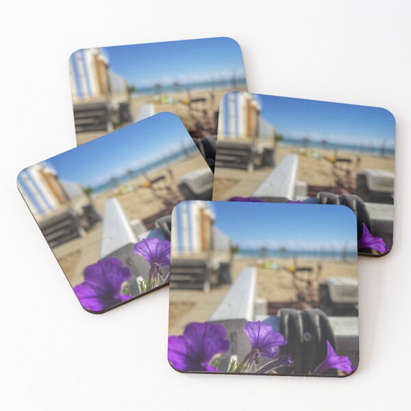 Item preview, Purple Petunias Sunlit Ocean Coastal Breeze designed and sold by NaturalChroma.