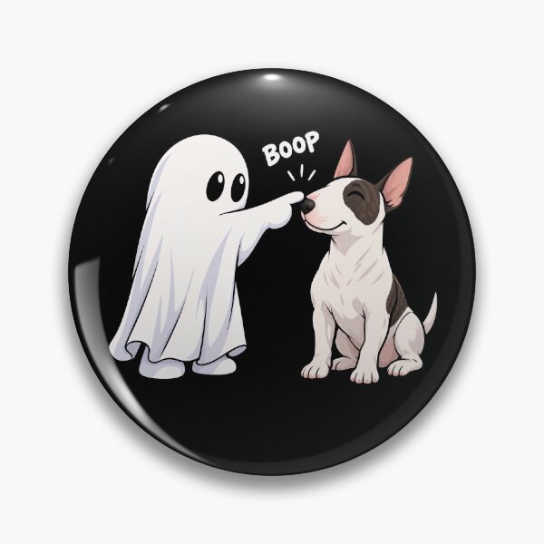 Item preview, Funny Ghost Bull Terrier Dog Boop Halloween Design Mom Dad designed and sold by rafaeltto.