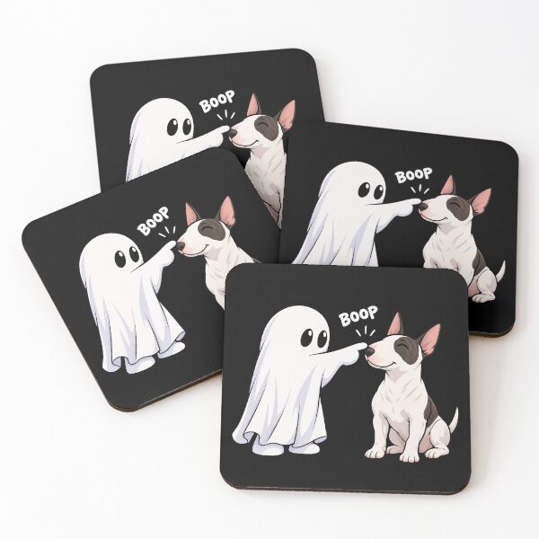 Item preview, Funny Ghost Bull Terrier Dog Boop Halloween Design Mom Dad designed and sold by rafaeltto.
