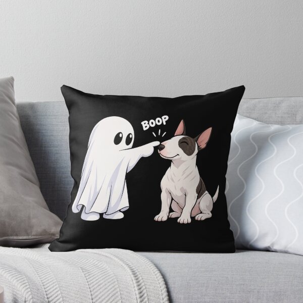 Item preview, Funny Ghost Bull Terrier Dog Boop Halloween Design Mom Dad designed and sold by rafaeltto.