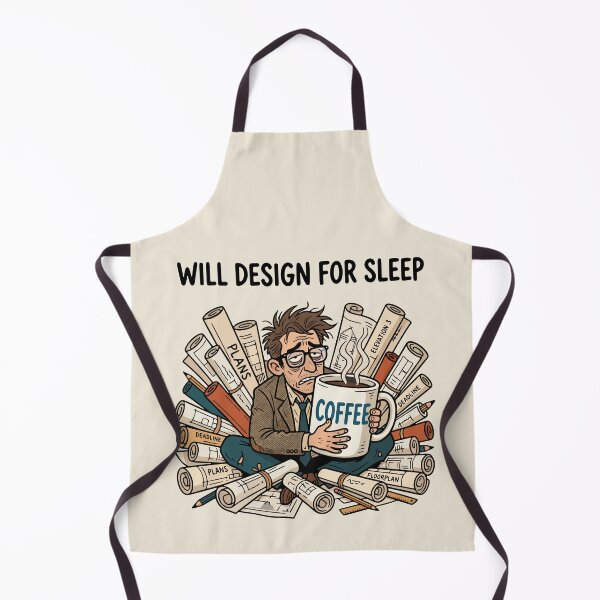 Item preview, Exhausted Architect Will Design for Sleep designed and sold by AIG - Andrei Ilie Graphics.