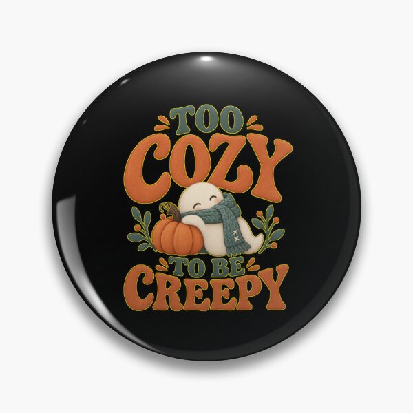 Item preview, Too Cozy To Be Creepy Ghost Pumpkin Halloween  designed and sold by PhylonBoxx.