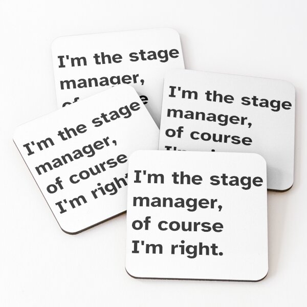 Item preview, Stage manager is right designed and sold by ClassyCrap.