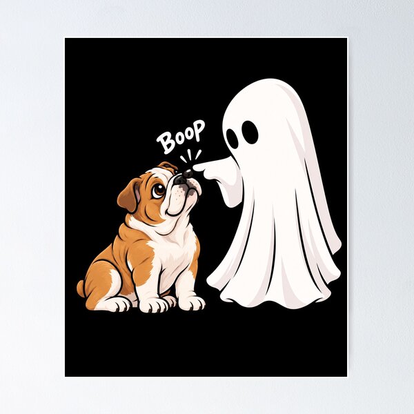Item preview, Funny Ghost Bulldog Boop Halloween Design Mom Dad designed and sold by rafaeltto.