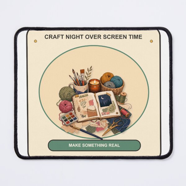 Item preview, Craft Night Over Screen Time designed and sold by Cozy Boo Club.