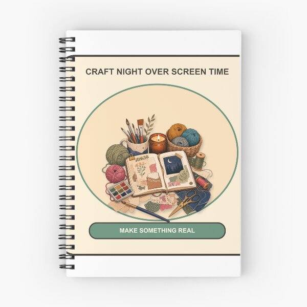 Item preview, Craft Night Over Screen Time designed and sold by Cozy Boo Club.