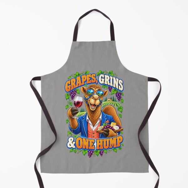 Item preview, Grapes, Grins & One Hump – Funny Lifestyle and Pets T-Shirt – Funny Camel T-Shirt Animal Graphic Camel T-Shirt designed and sold by Camel & Quirk.