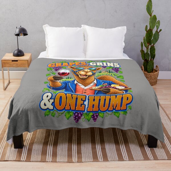 Item preview, Grapes, Grins & One Hump – Funny Lifestyle and Pets T-Shirt – Funny Camel T-Shirt Animal Graphic Camel T-Shirt designed and sold by Camel & Quirk.