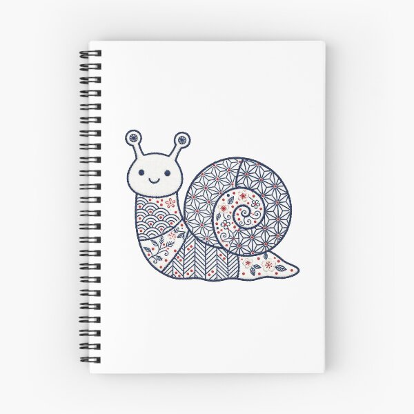 Item preview, snail pattern sashiko style designed and sold by Maewshooter.