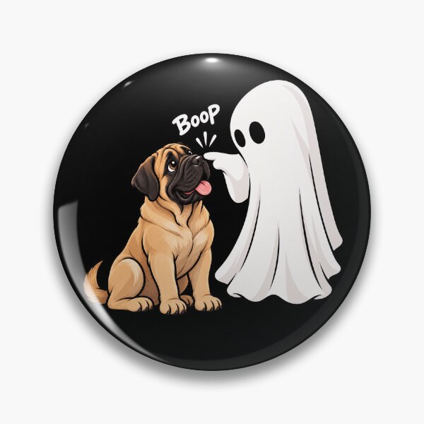 Item preview, Funny Ghost Bullmastiff Dog Boop Halloween Design Mom Dad designed and sold by rafaeltto.