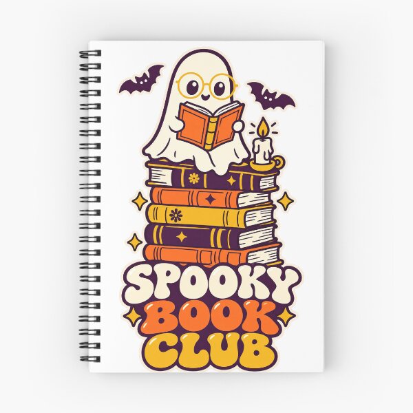 Item preview, Cute Ghost Reading Books - Spooky Book Club designed and sold by Cozy Boo Club.