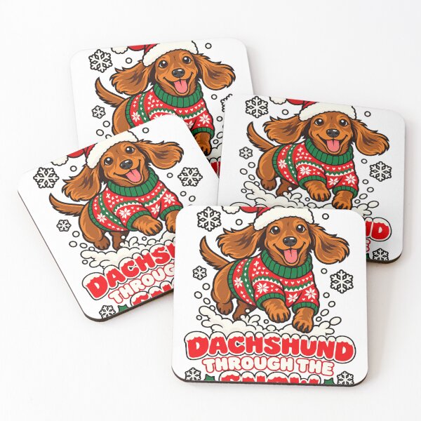 Item preview, Dachshund Christmas - Wiener Dog in the Snow designed and sold by Cozy Boo Club.