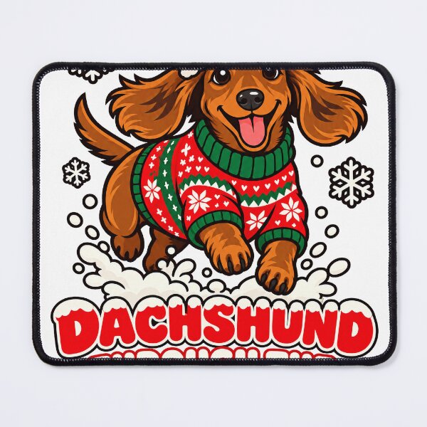 Item preview, Dachshund Christmas - Wiener Dog in the Snow designed and sold by Cozy Boo Club.