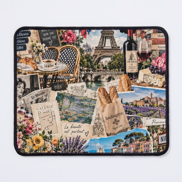 Item preview, France Travel Collage Paris Provence Côte d’Azur Art designed and sold by MetaModel Editions.