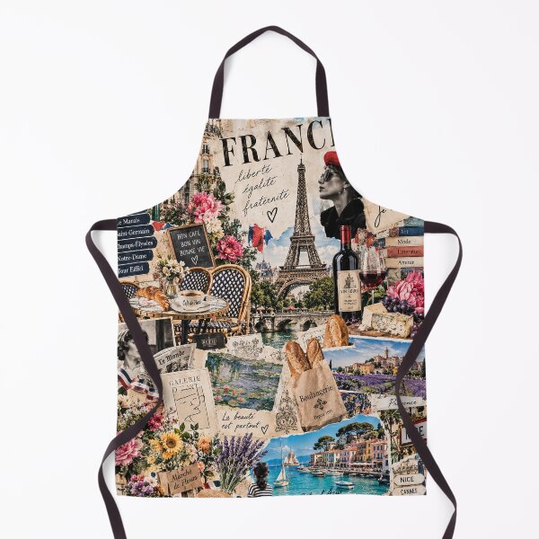 Item preview, France Travel Collage Paris Provence Côte d’Azur Art designed and sold by MetaModel Editions.