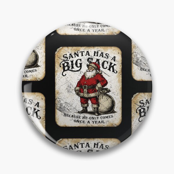 Item preview, Santa Has A Big Sack Funny Adult Christmas Dirty Joke Vintage Tin Sign Graphic designed and sold by AnimeSH9.
