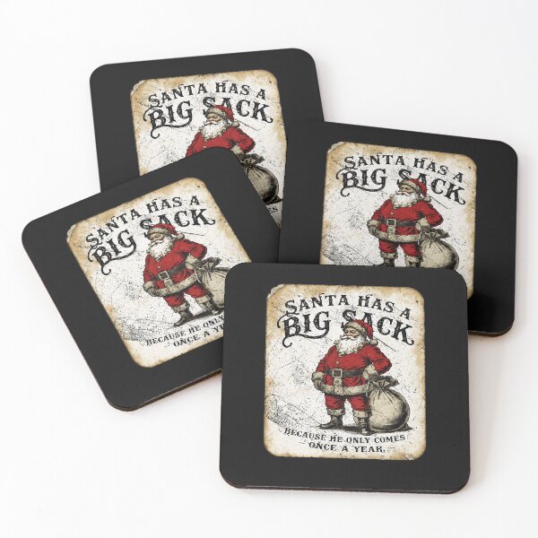 Item preview, Santa Has A Big Sack Funny Adult Christmas Dirty Joke Vintage Tin Sign Graphic designed and sold by AnimeSH9.