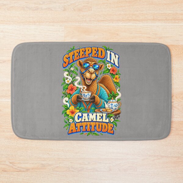 Item preview, Steeped in Camel Attitude – Funny Lifestyle and Pets T-Shirt – Funny Camel T-Shirt Animal Graphic Camel T-Shirt designed and sold by Camel & Quirk.