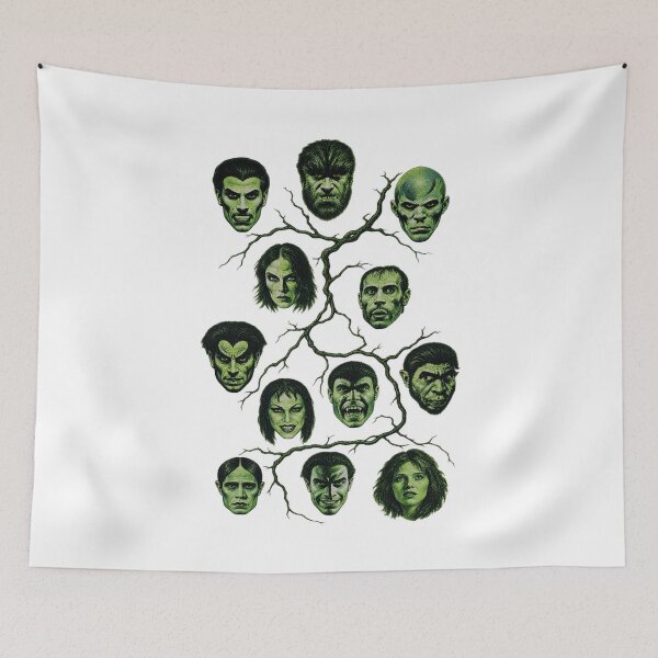 Item preview, ⚡THE CREATURE KIN COLLECTION ⚡MONSTER FAMILY TREE - THE MONSTER CLUB - unlabeled designed and sold by WheelieGdArt.